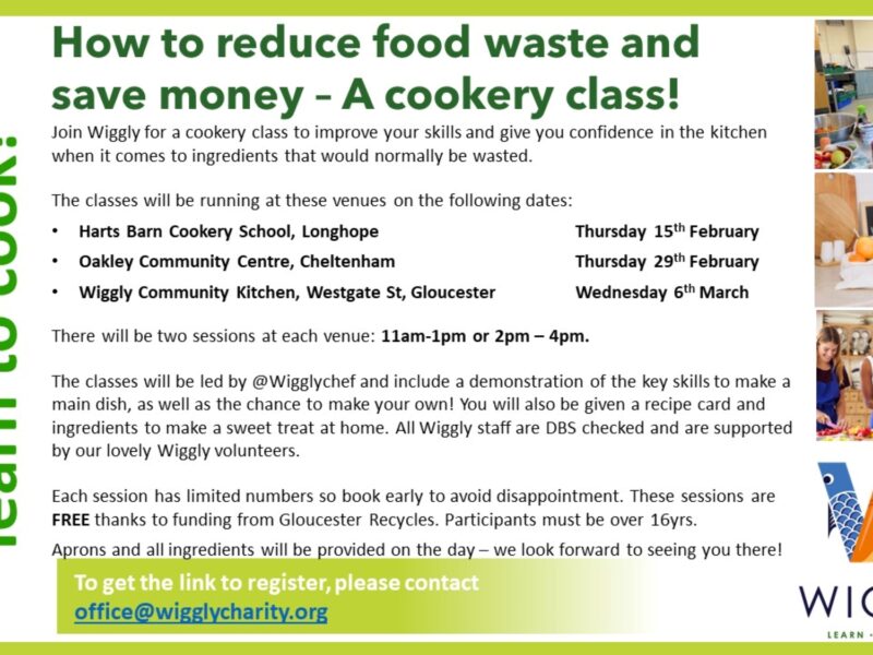 How to reduce waste and save money - A cookery class!