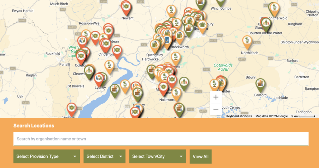Gloucestershire Food Map